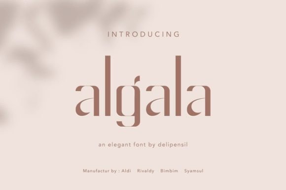 Algala: A Font for Business Elegance
