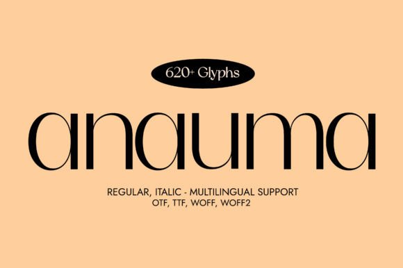 Anauma: A Minimalist Font for Creative Projects