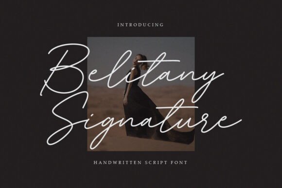 Belitany Signature: A Refined Typeface for Editorial Design