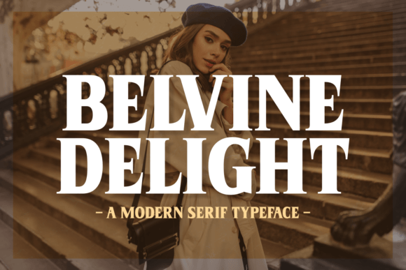 Belvine Delight: A Minimalist Serif Font for Elegant Branding