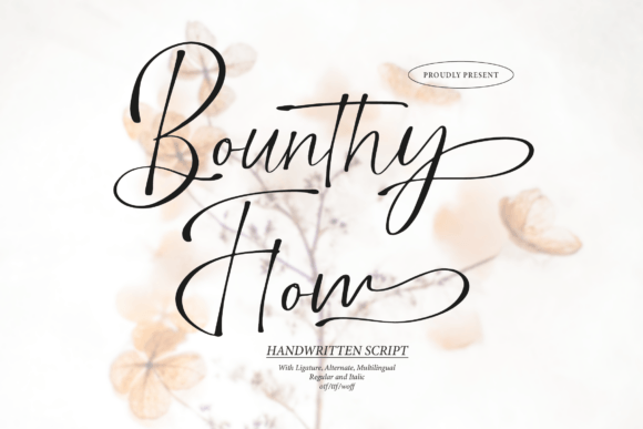 Bounthy Flow: The Script Font for Scroll-Stopping Brand Content