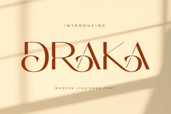 Draka Font for Editorial Design