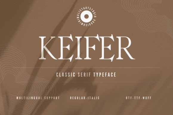Elevate Editorial Design with the Keifer Serif Typeface