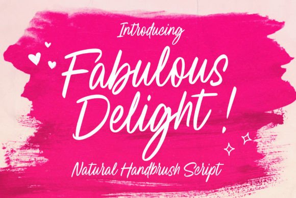 Fabulous Delight: A Script Typeface for Editorial Impact