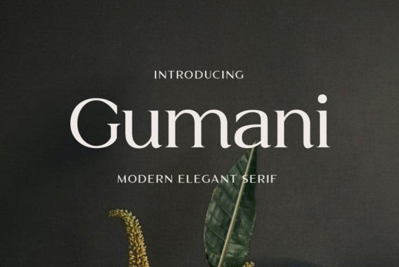 Gumani Typeface: Elevating Editorial Design with Elegant Serif Fonts