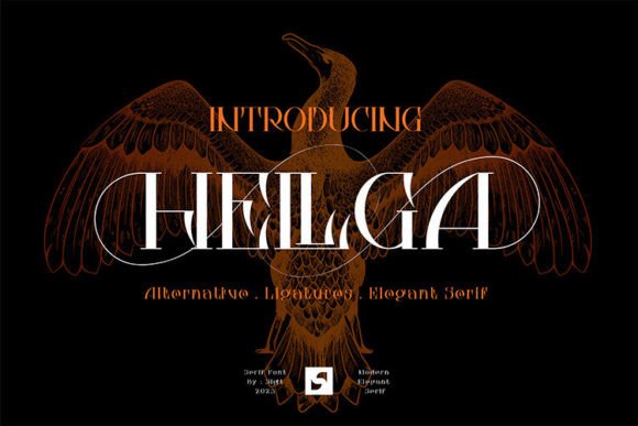 Hellga Font: A Gothic Serif for Bold Brand Identity