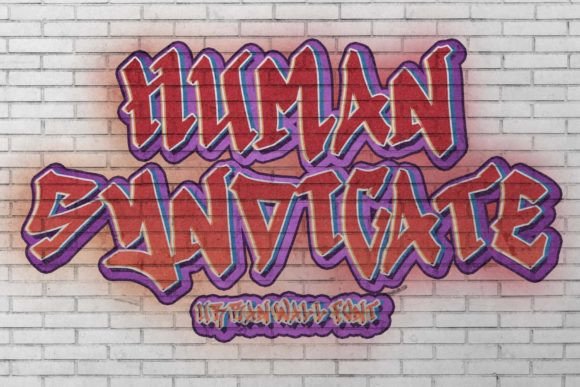Human Syndicate: A Bold Blackletter Font for Editorial Design