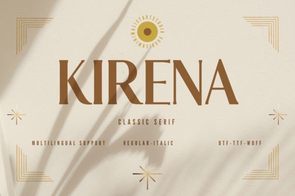 Kirena: The Elegant Serif Font for Scroll-Stopping Marketing