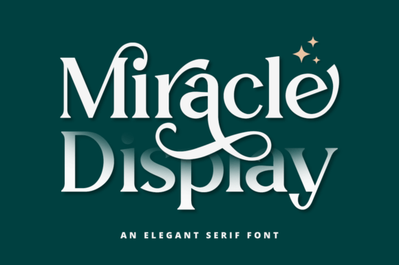 Miracle Display: A Serif Font That Elevates Small Business Branding