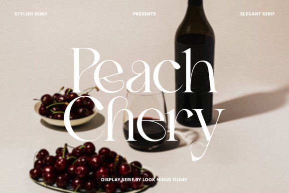 Peach Chery Review: An Elegant Serif Font for Branding