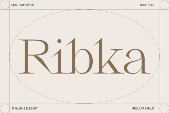 Ribka: An Elegant Serif Typeface for Editorial Design