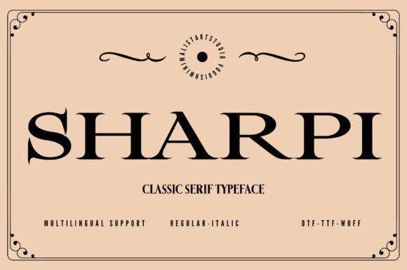 Sharpi: A Minimalist Serif Typeface for Modern Web Design