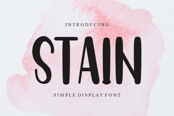 Stain Font: Elevating Brand Identity with Elegant Display Typography