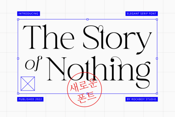The Story of Nothing Font