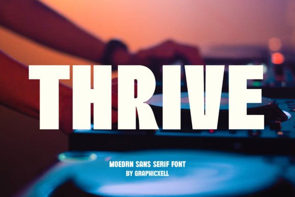 Thrive Font: A Minimalist Typeface for Modern Branding