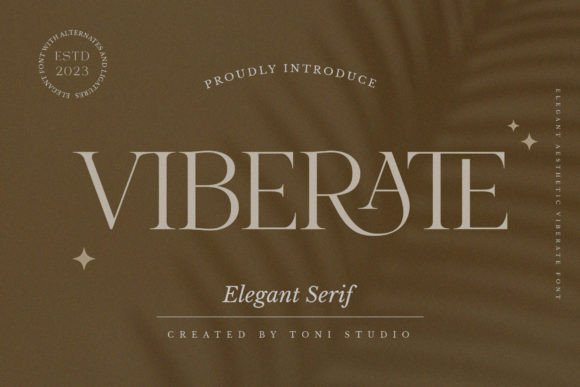 Viberate: A Serif Font for Elegant Design